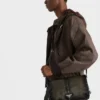 Bolso de hombro de cuero envejecido Bolso de hombro de cuero envejecido