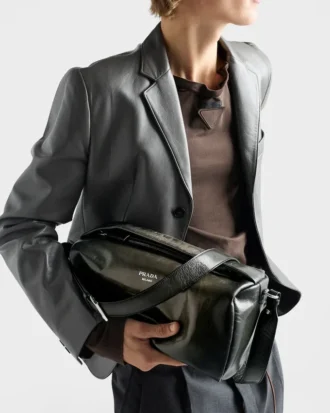 Bolso de hombro de cuero envejecido