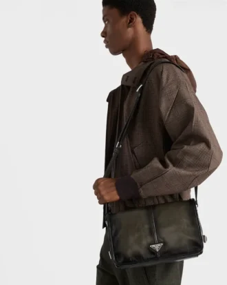 Bolso de hombro de cuero envejecido