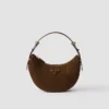 Bolso de hombro de gamuza Prada Arqua Bolso de hombro de gamuza Prada Arqua