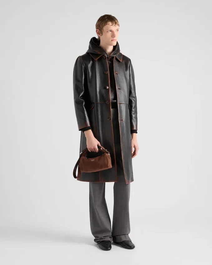 Bolso de hombro de piel de gamuza Bolso de hombro de piel de gamuza