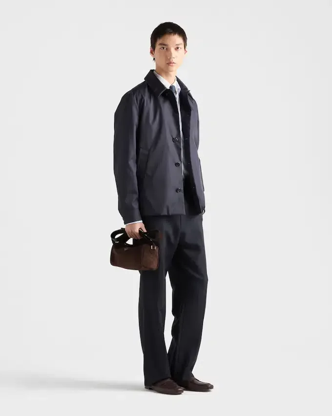 Bolso de hombro de piel de gamuza Bolso de hombro de piel de gamuza