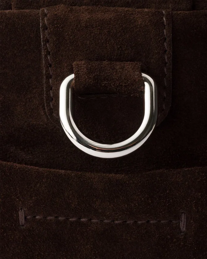 Bolso de hombro de piel de gamuza Bolso de hombro de piel de gamuza