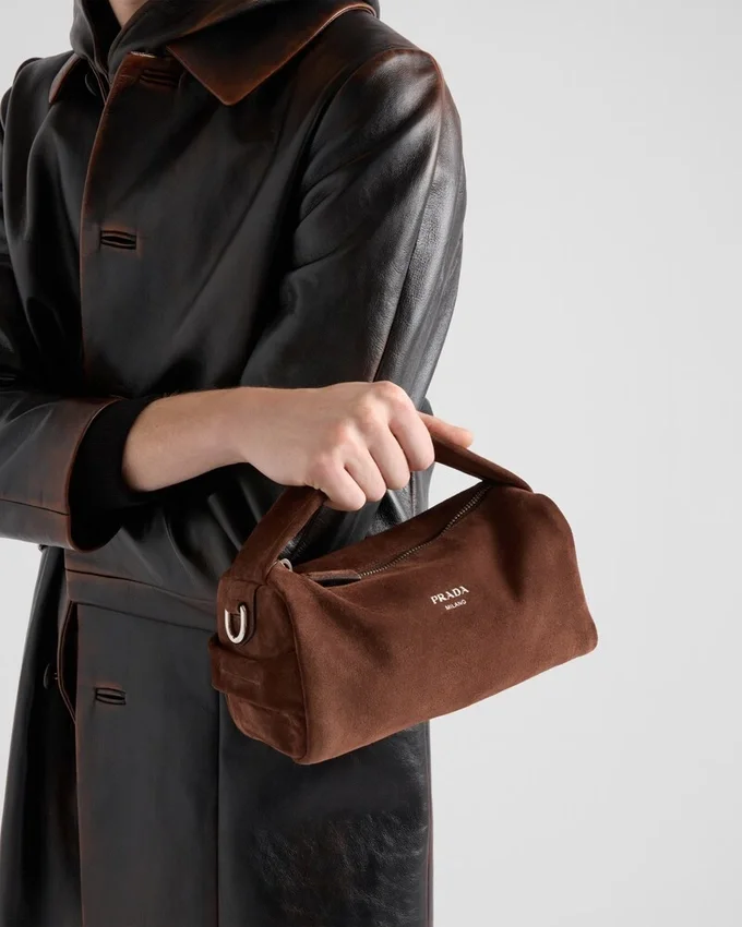 Bolso de hombro de piel de gamuza Bolso de hombro de piel de gamuza