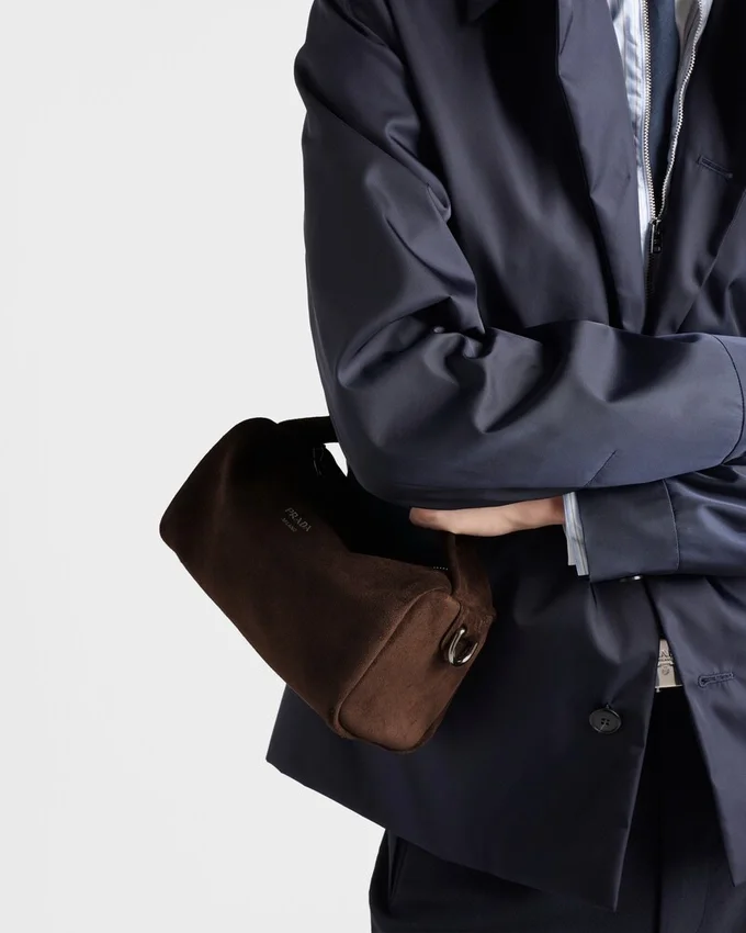 Bolso de hombro de piel de gamuza Bolso de hombro de piel de gamuza