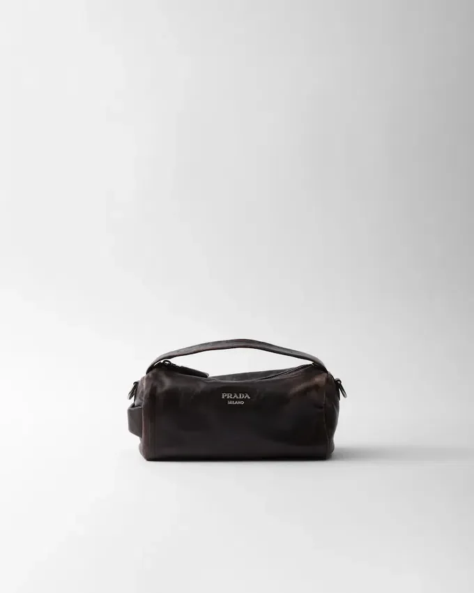 Bolso de hombro de piel napa Bolso de hombro de piel napa