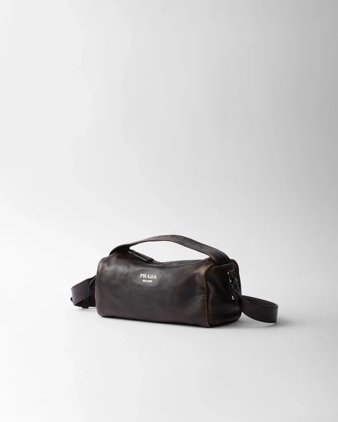 Bolso de hombro de piel napa Bolso de hombro de piel napa