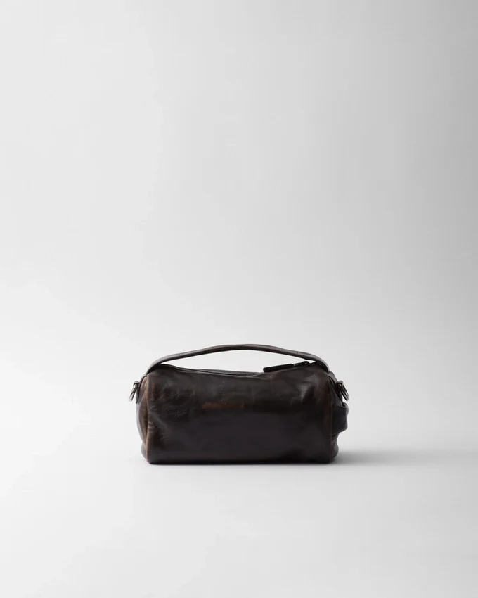 Bolso de hombro de piel napa Bolso de hombro de piel napa
