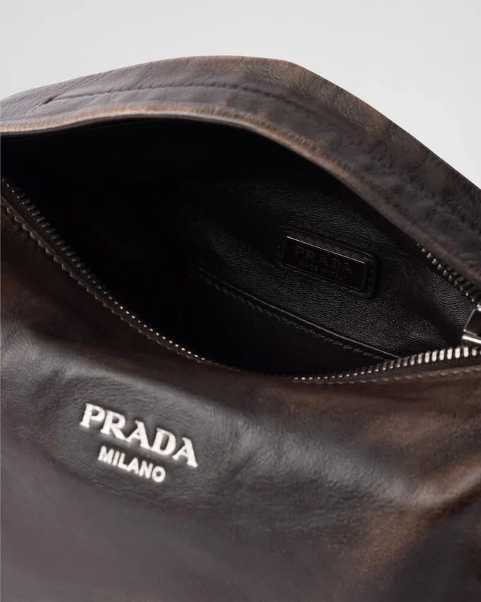 Bolso de hombro de piel napa Bolso de hombro de piel napa