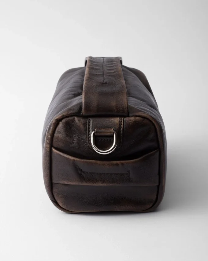 Bolso de hombro de piel napa Bolso de hombro de piel napa