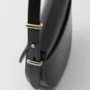 Bolso de hombro de piel Prada Arqua con solapa Bolso de hombro de piel Prada Arqua con solapa