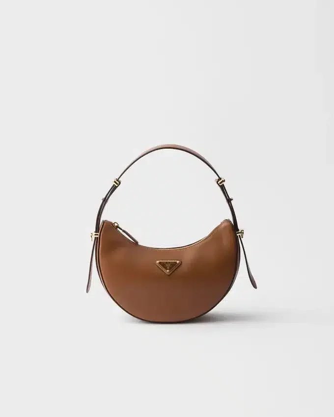 Bolso de hombro de piel Prada Arqua Mini Bolso de hombro de piel Prada Arqua Mini