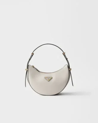 Bolso de hombro de piel Prada Arqua Mini