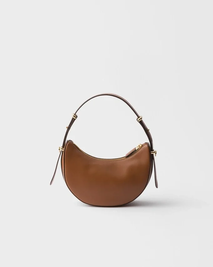 Bolso de hombro de piel Prada Arqua Mini Bolso de hombro de piel Prada Arqua Mini
