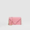Bolso de hombro de piel Saffiano Bolso de hombro de piel Saffiano