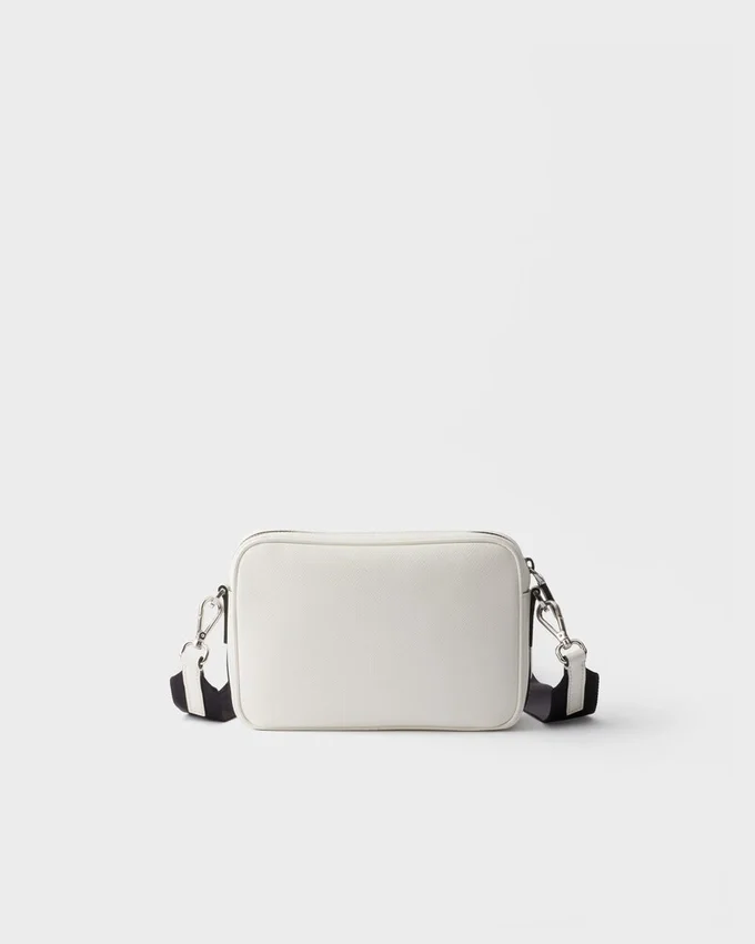 Bolso de hombro de piel Saffiano Bolso de hombro de piel Saffiano