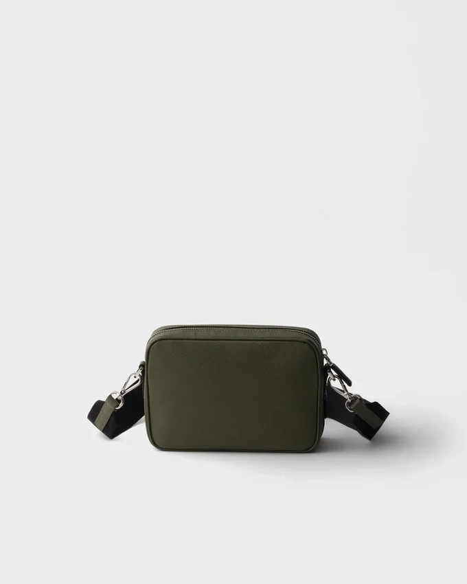 Bolso de hombro de piel Saffiano Bolso de hombro de piel Saffiano