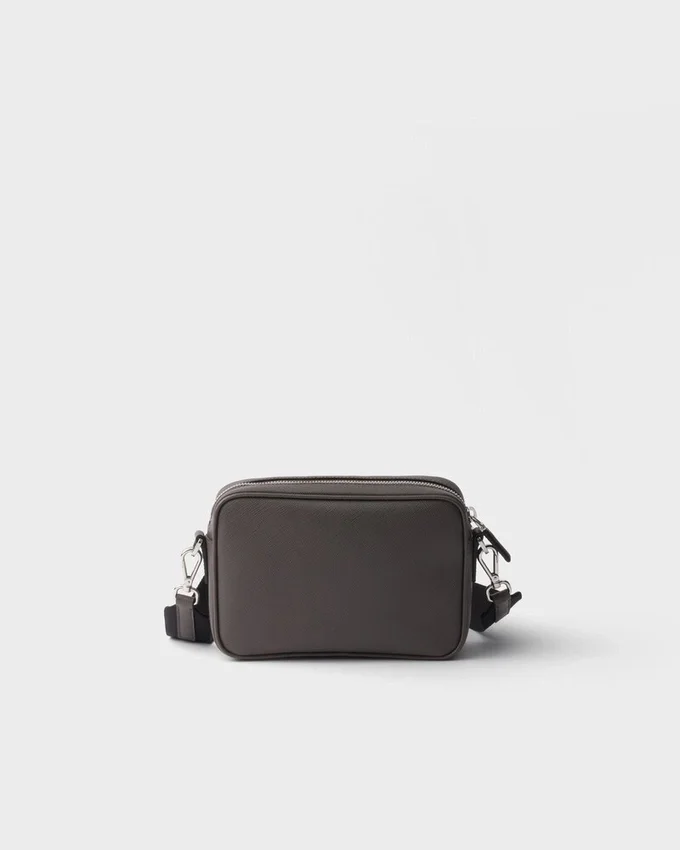 Bolso de hombro de piel Saffiano Bolso de hombro de piel Saffiano