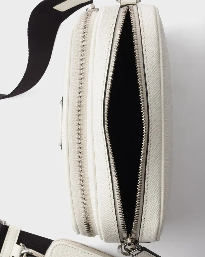 Bolso de hombro de piel Saffiano Bolso de hombro de piel Saffiano