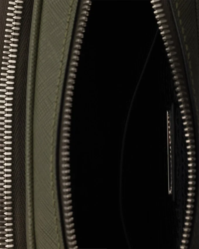 Bolso de hombro de piel Saffiano Bolso de hombro de piel Saffiano