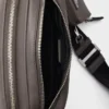 Bolso de hombro de piel Saffiano Bolso de hombro de piel Saffiano