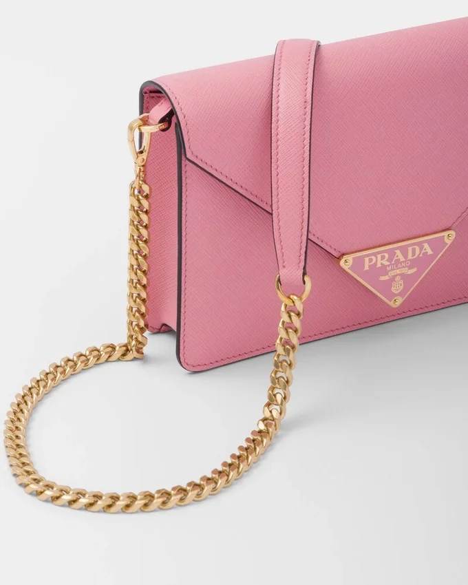 Bolso de hombro de piel Saffiano Bolso de hombro de piel Saffiano