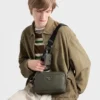 Bolso de hombro de piel Saffiano Bolso de hombro de piel Saffiano