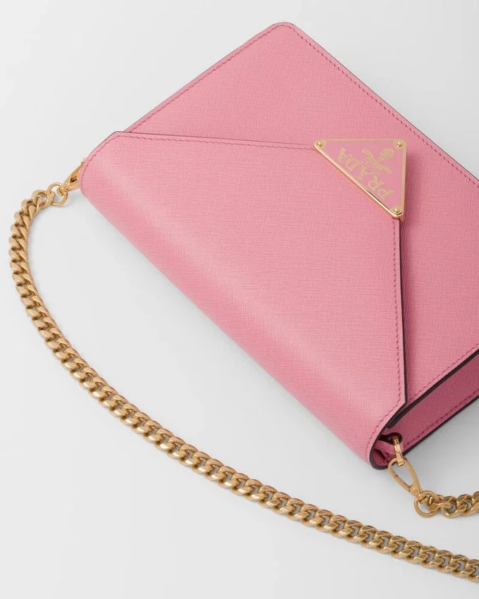 Bolso de hombro de piel Saffiano Bolso de hombro de piel Saffiano