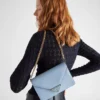 Bolso de hombro de piel Saffiano Bolso de hombro de piel Saffiano