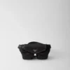Bolso de hombro de Re-Nylon y cuero Bolso de hombro de Re-Nylon y cuero