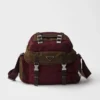 Bolso de hombro de Re-Nylon y cuero Bolso de hombro de Re-Nylon y cuero