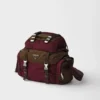 Bolso de hombro de Re-Nylon y cuero Bolso de hombro de Re-Nylon y cuero