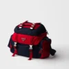 Bolso de hombro de Re-Nylon y cuero Bolso de hombro de Re-Nylon y cuero