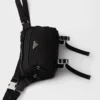 Bolso de hombro de Re-Nylon y cuero Bolso de hombro de Re-Nylon y cuero