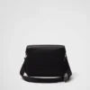 Bolso de hombro de Re-Nylon y cuero Bolso de hombro de Re-Nylon y cuero