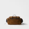 Bolso de hombro de Re-Nylon y cuero Bolso de hombro de Re-Nylon y cuero