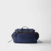 Bolso de hombro de Re-Nylon y cuero Bolso de hombro de Re-Nylon y cuero