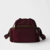 Bolso de hombro de Re-Nylon y cuero Bolso de hombro de Re-Nylon y cuero