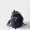 Bolso de hombro de Re-Nylon y cuero Bolso de hombro de Re-Nylon y cuero