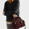 Bolso de hombro de Re-Nylon y cuero Bolso de hombro de Re-Nylon y cuero