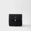 Bolso de hombro de Re-Nylon y piel Saffiano Bolso de hombro de Re-Nylon y piel Saffiano