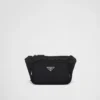 Bolso de hombro de Re-Nylon y piel Saffiano Bolso de hombro de Re-Nylon y piel Saffiano