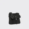 Bolso de hombro de Re-Nylon y piel Saffiano Bolso de hombro de Re-Nylon y piel Saffiano