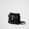Bolso de hombro de Re-Nylon y piel Saffiano Bolso de hombro de Re-Nylon y piel Saffiano