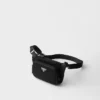 Bolso de hombro de Re-Nylon y piel Saffiano Bolso de hombro de Re-Nylon y piel Saffiano
