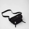 Bolso de hombro de Re-Nylon y piel Saffiano Bolso de hombro de Re-Nylon y piel Saffiano