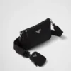 Bolso de hombro de Re-Nylon y piel Saffiano Bolso de hombro de Re-Nylon y piel Saffiano