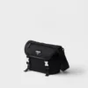 Bolso de hombro de Re-Nylon y piel Saffiano Bolso de hombro de Re-Nylon y piel Saffiano