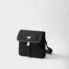 Bolso de hombro de Re-Nylon y piel Saffiano Bolso de hombro de Re-Nylon y piel Saffiano