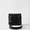 Bolso de hombro de Re-Nylon y piel Saffiano Bolso de hombro de Re-Nylon y piel Saffiano